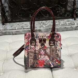 Stylish Women's Bag with Artistic Print